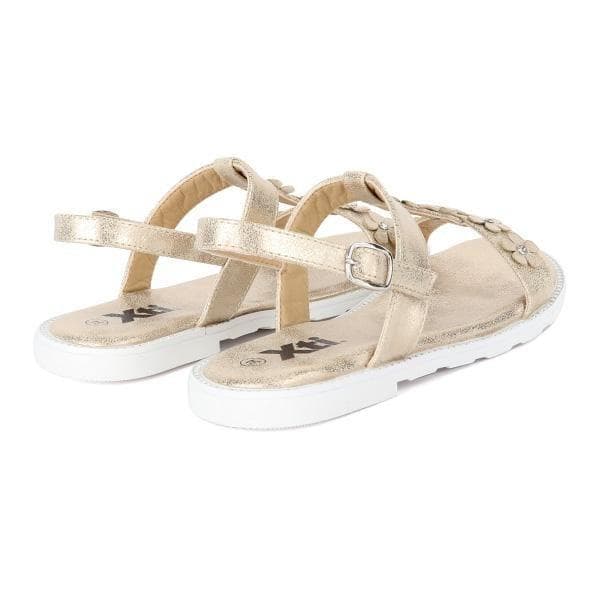 FANCY GOLD BASIC SANDALS