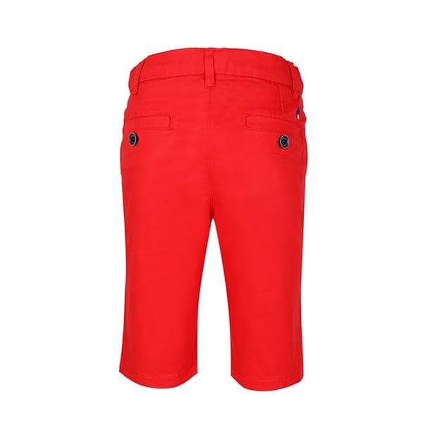 RED BASIC TWILL CHINOS SHORTS