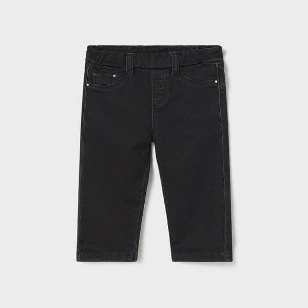 BLACK BASIC DENIM TROUSER
