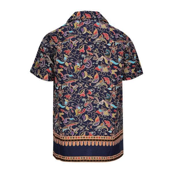 N.BLUE FLORAL SHORT SET