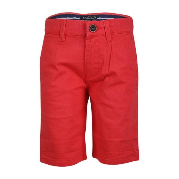 RED TWILL CHINOS SHORTS