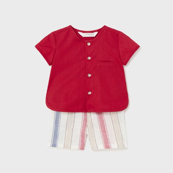 RED SHORT SET