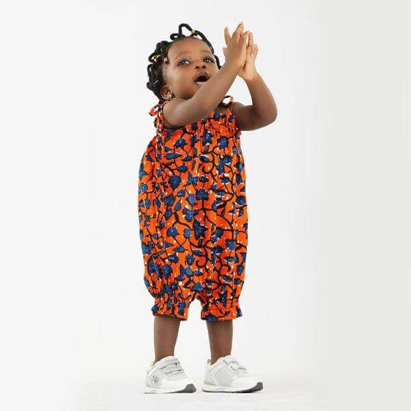 MULTICOLOUR ANKARA ROMPER