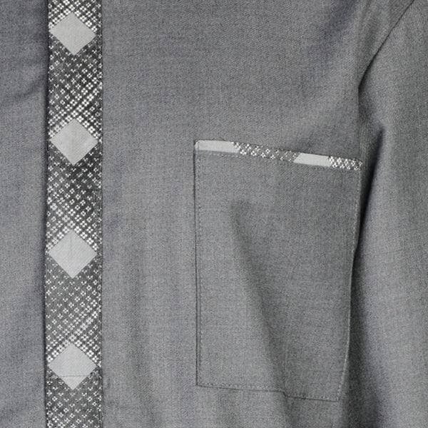 GREY PLAIN TUNIC TROUSER SET