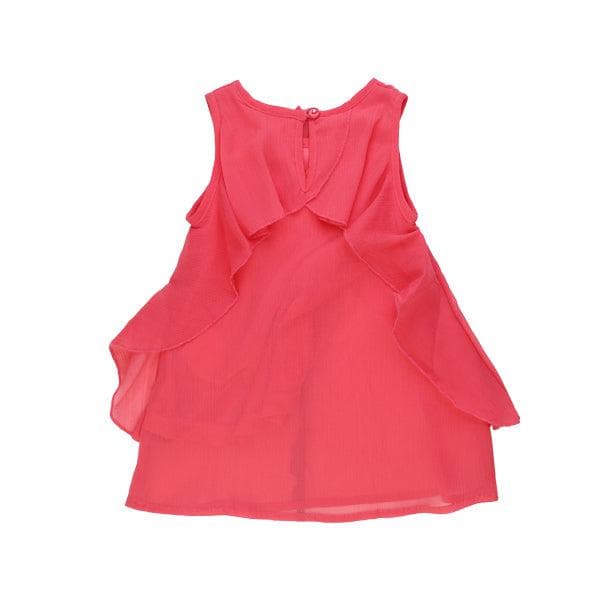 BABY PINK POLISHED CHIFFON DRE