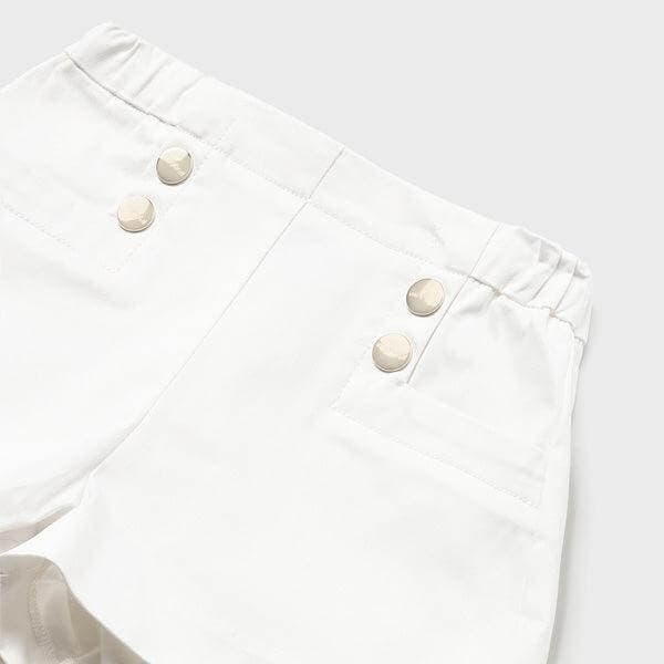 WHITE BASIC GIRLS SHORT