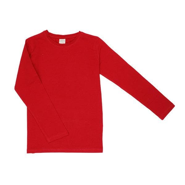 RED L/S & WHITE DOODLE S/S SHIRT SET