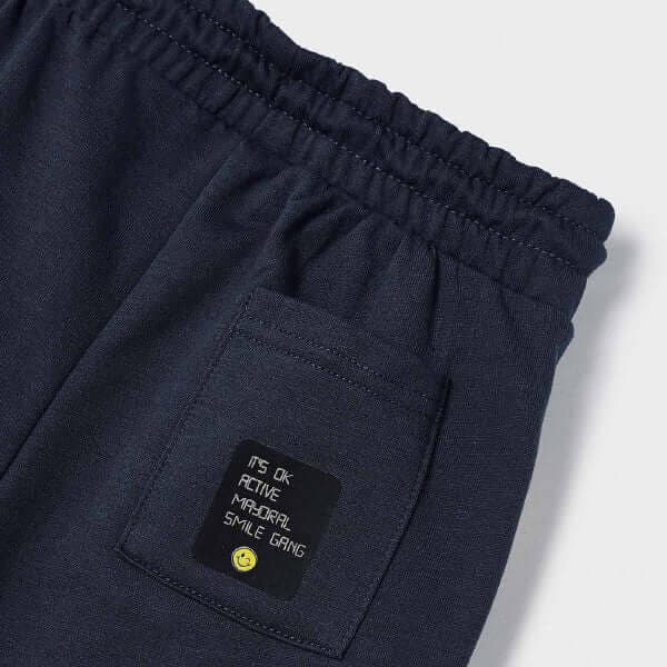 NAVY BLUE CUFFED JOGGERS