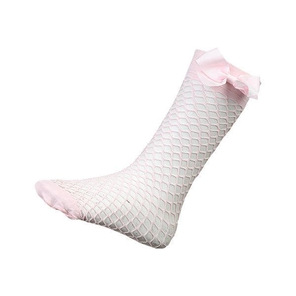 PINK CRISS CROSS SOCKS