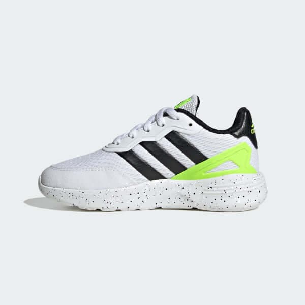 NEBZED LIFESTYLE LACE RUNNING SHOES - WHITE
