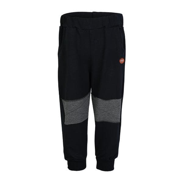 NAVY BLUE JOGGERS WITH ORANGE PRINT
