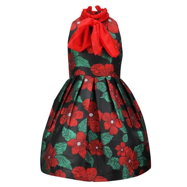 RED FLORAL DRESS