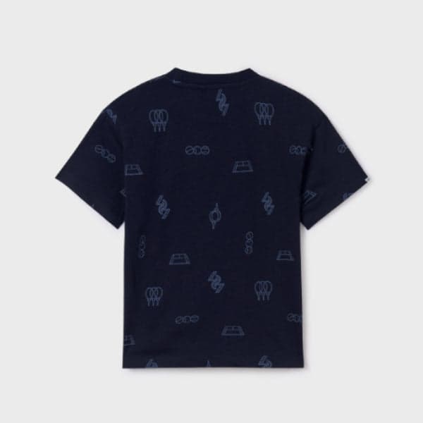 NAVY BLUE PRINT S/S TSHIRT