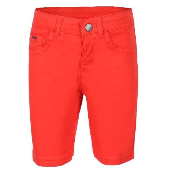 RED 5 POCKETS TWILL SHORTS