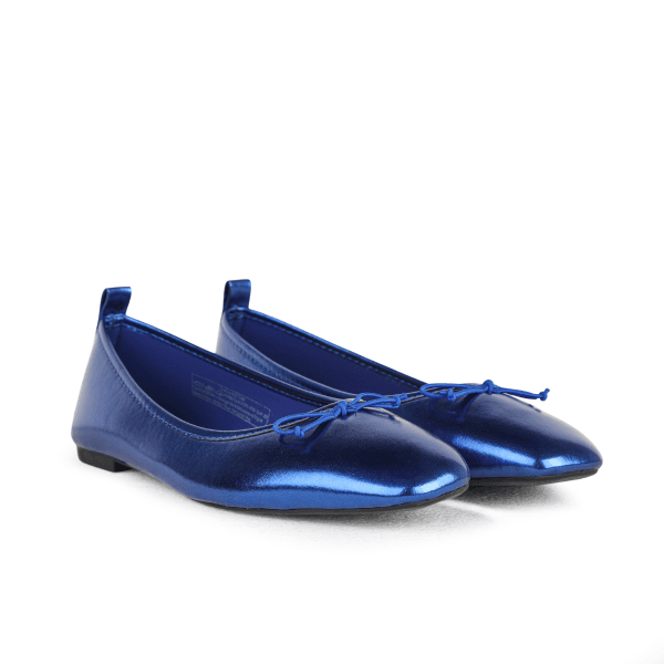 ROYAL/BLUE SHINNING METALLIC BALLERINA