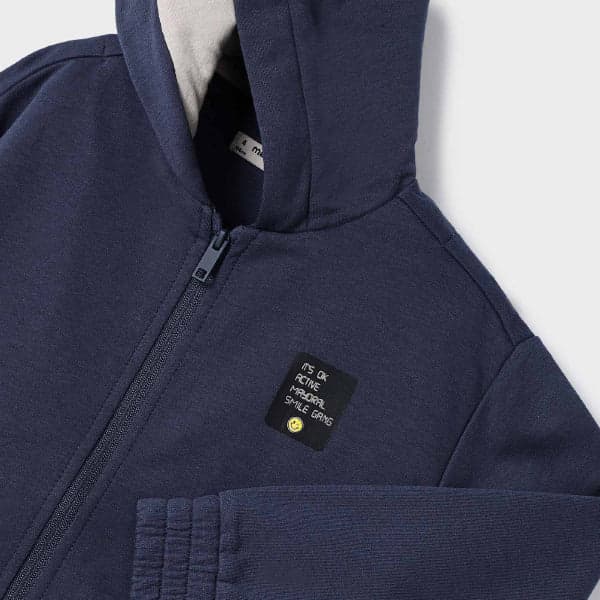 NAVY BLUE L/S HOODIE
