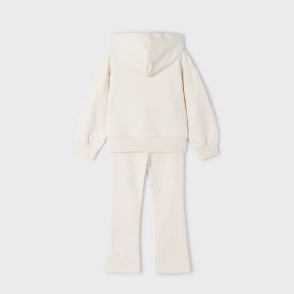 BEIGE 2PCS HOODIE SET