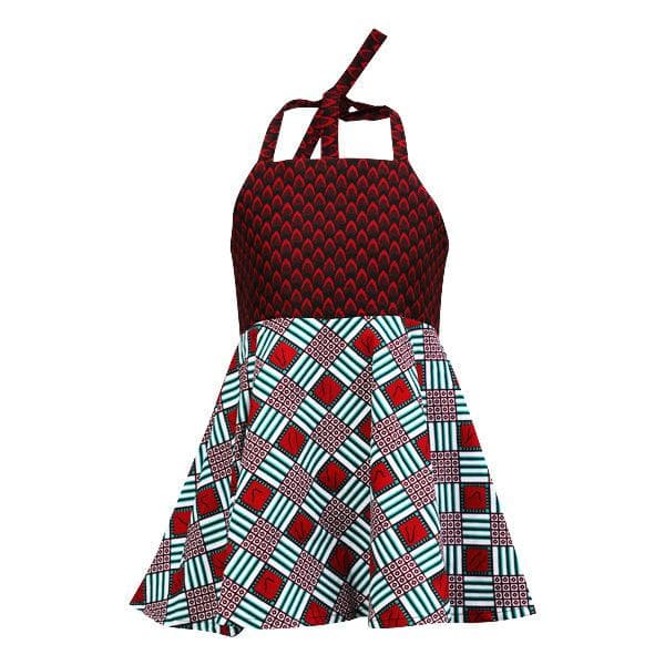 MULTICOLOUR ANKARA DRESS