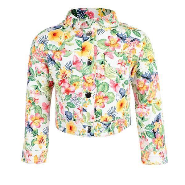 MULTI L/S FLORAL PRINT JACKET