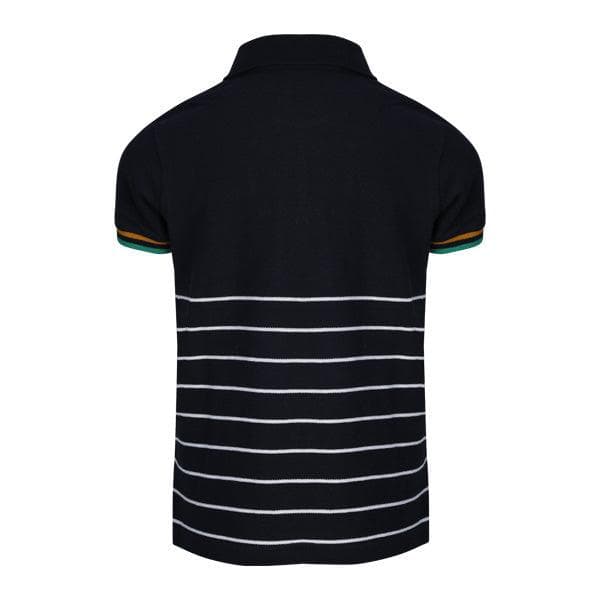 NAVY STRIPE S/S POLO