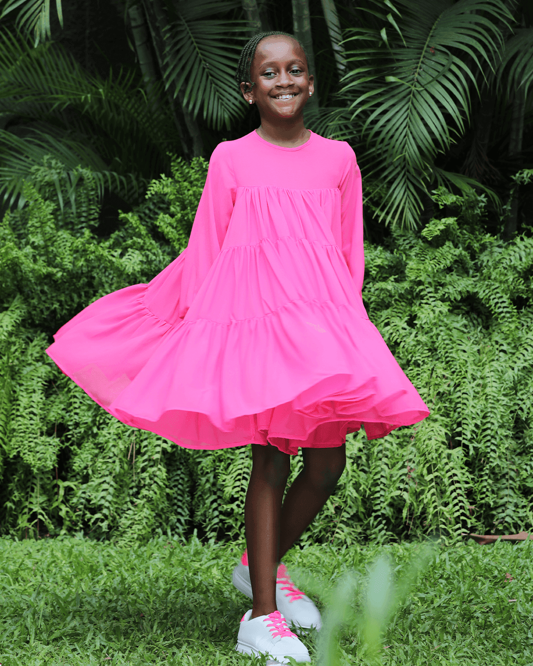CHIFFON CARRIBEAN DRESS