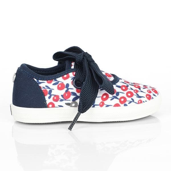 NAVY/RED PRINT SNEAKERS