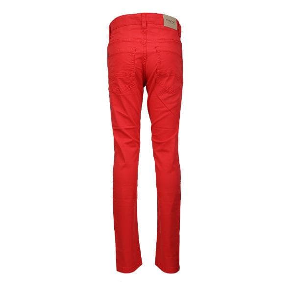 RED BASIC SLIM FIT TROUSERS
