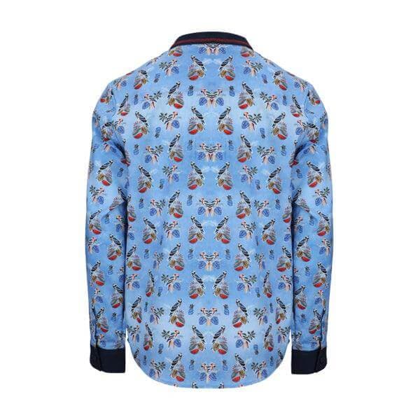 SKY BLUE L/S COTTON SHIRT