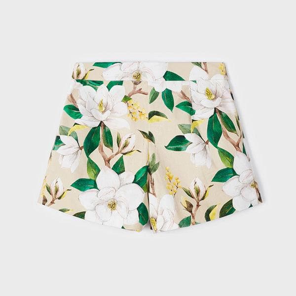 BEIGE FLORAL SKORT