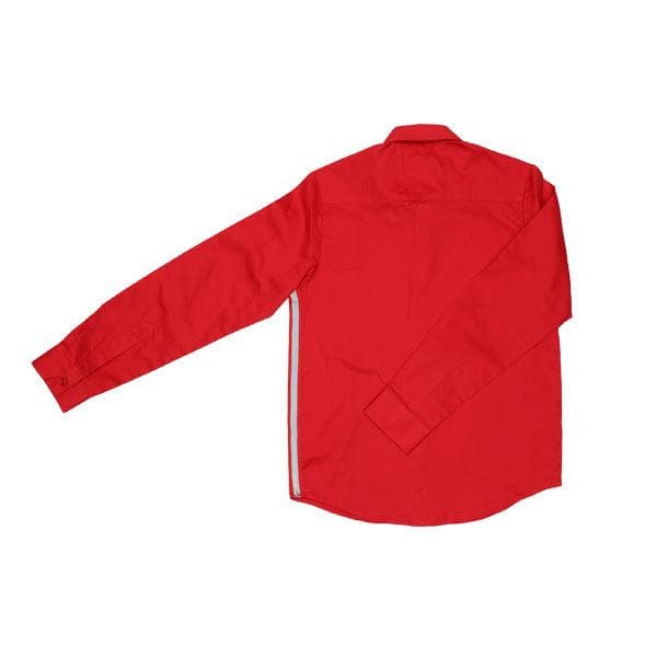 RED PLAIN L/S SHIRT