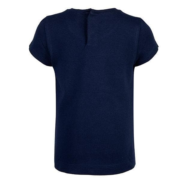 NAVY S/S FLOWER PRINT TEE