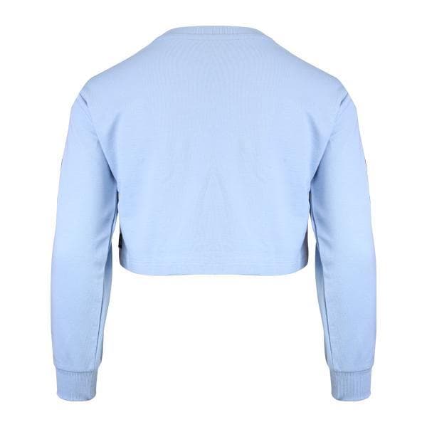 BLUE L/S 'NEVER GIVE UP' STRIP SWEATER