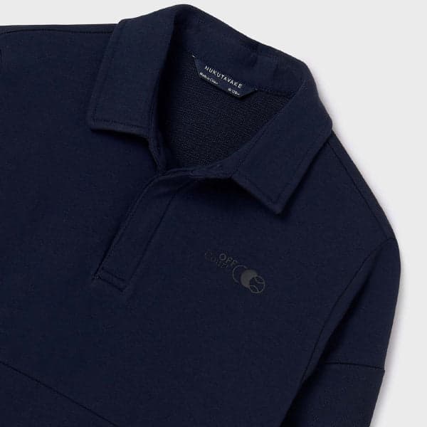 NAVY BLUE L/S POLO TSHIRT