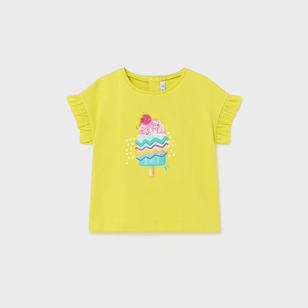 YELLOW BLOUSE WITH GRAPHIC