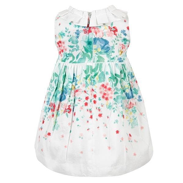 AQUA FLORAL DRESS