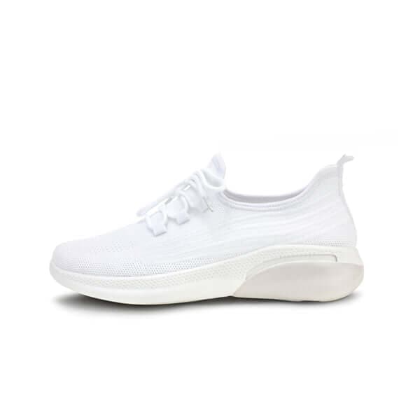 WHITE LACE UP SNEAKERS