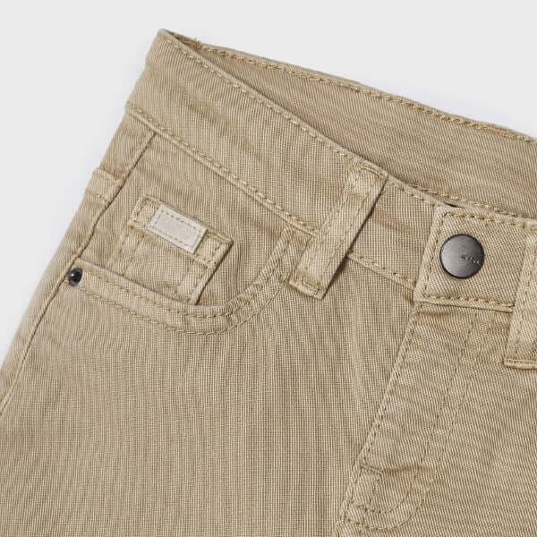 BEIGE TWILL  SKINNY FIT TROUSER