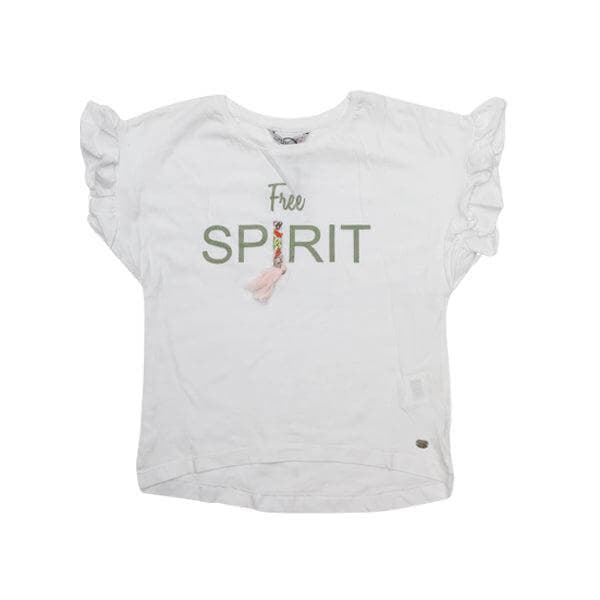 WHITE LETTERING TSHIRT