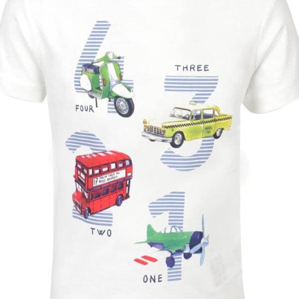 WHITE S/S GRAPHIC T-SHIRT