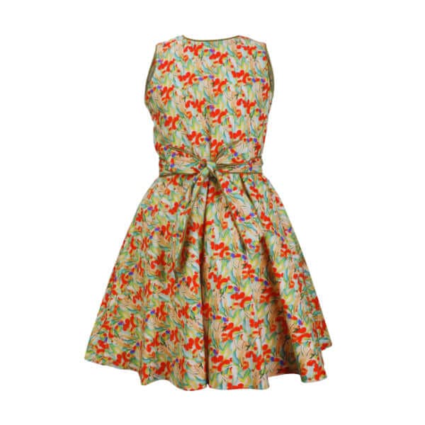 MULTICOLOUR FLORAL SWING DRESS