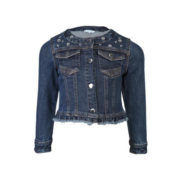 DENIM BLUE L/S APPLIQUE JACKET Image