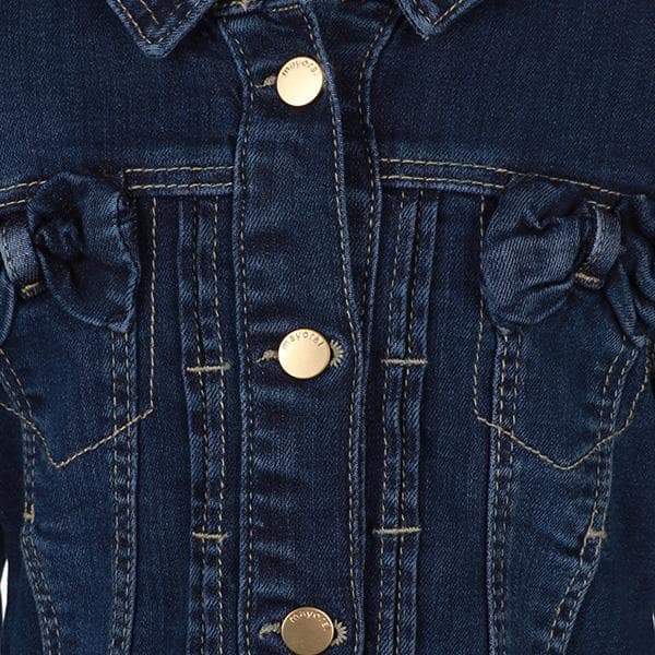 DENIM BASIC LONG SLEEVE JACKET