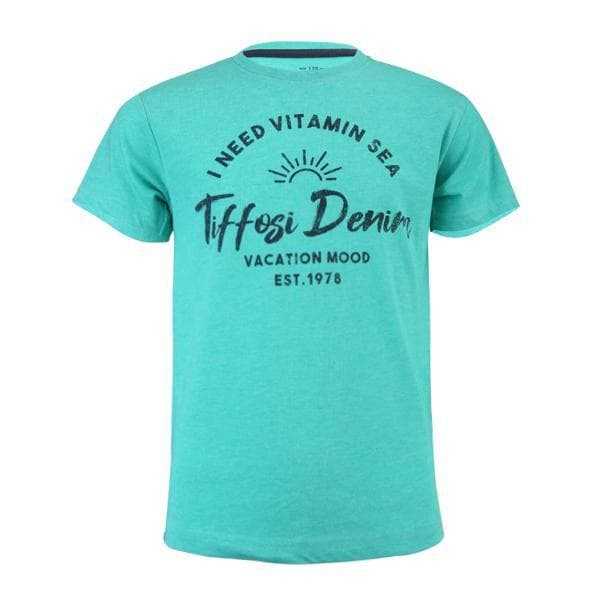 GREEN S/S PRINT TSHIRT