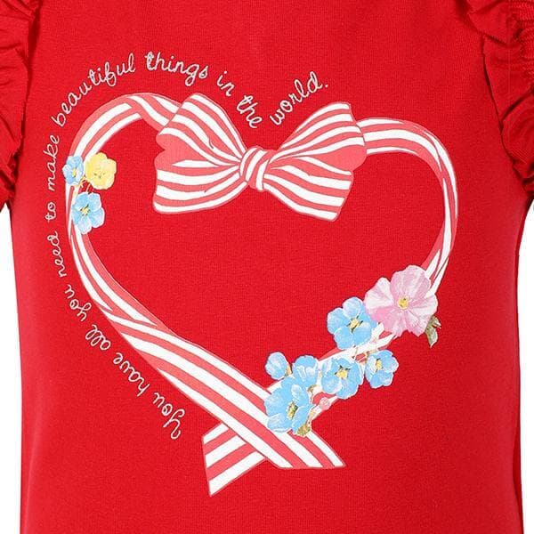 RED HEART SHAPE PRINT TANK TOP