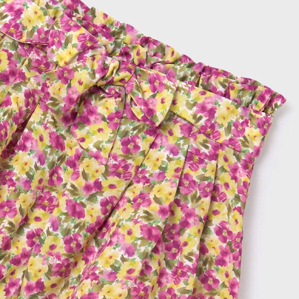 PISTACHIO FLORAL PRINT SKORT