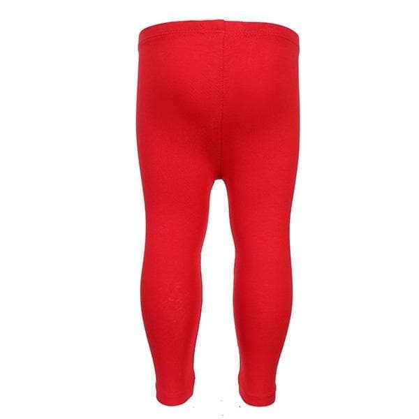 RED LONG BASIC LEGGINGS