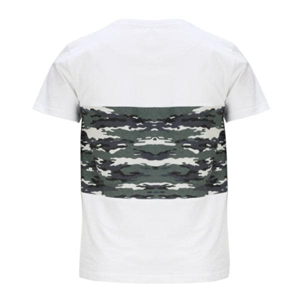 WHITE/BLACK S/S TSHRIT