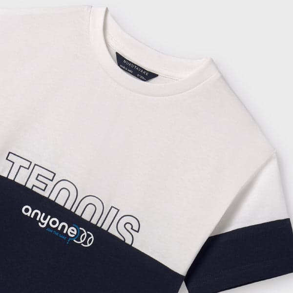 WHITE & BLUE S/S TSHIRT
