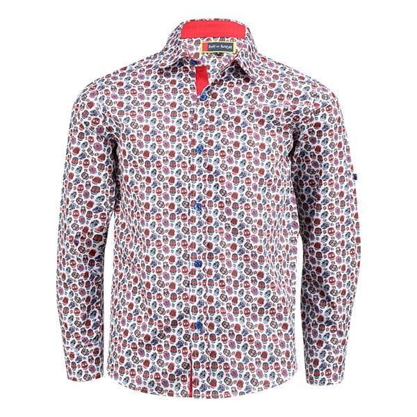 MULTICOLOUR L/S SKULL PRINT SHIRT Image