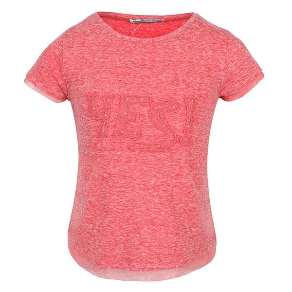 CARMINR RED EMBROIDERED TOP